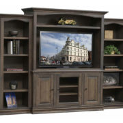 Burlington Entertainment Center With Open Bookcases
