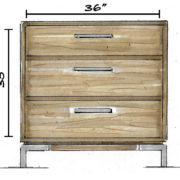 Manhattan 3 Drawer Chest - Image 3