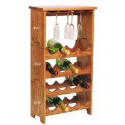 Stacking Wine Tower Glass Top