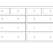 Bridgeport 10-Drawer Dresser