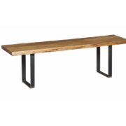 Live Edge Bench with U Base