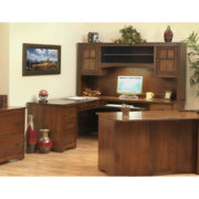 Prairie Mission L Desk With Hutch - Image 7