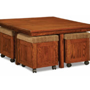Five Piece Square Table Bench Set