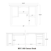 Buckingham Corner Desk and Hutch - Image 3