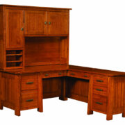 Freemont Mission Corner and Return Desk with Hutch FMCT