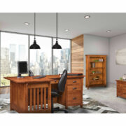 Boston Corner and Return Desk with Hutch BO4872RD - Image 2