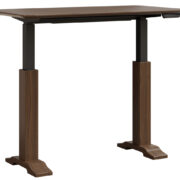 Dawsyn Adjustable Desk With Wood Base - Image 2
