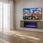 Abbie Floating TV Console With Firebox - Image 2